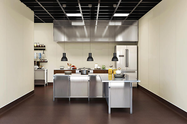 Puraguard - surface en PVC hygiénique, facile à entretenir - premier choix en matière de protection murale pour les cuisines commerciales